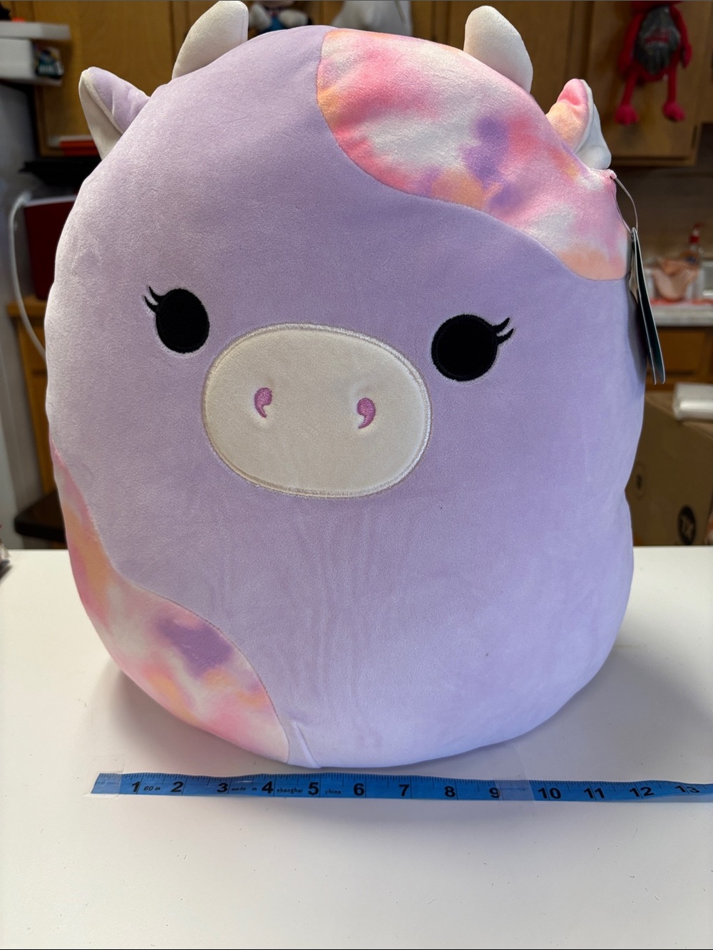 Squishmallows Purple Tie-Dye COW